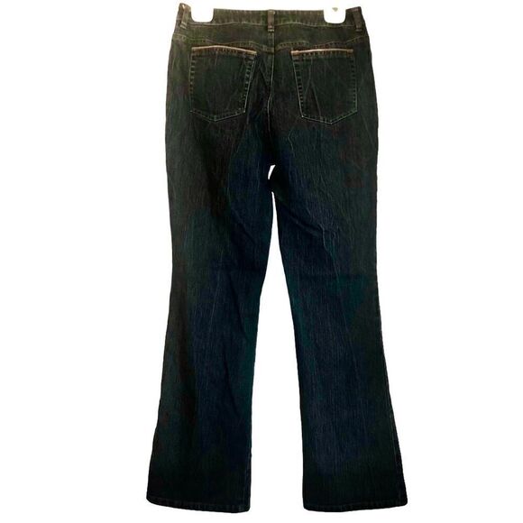 Jones New York Signature Stretch Bootcut Jeans in Dark Blue Wash Women’s 8 - Picture 5 of 8